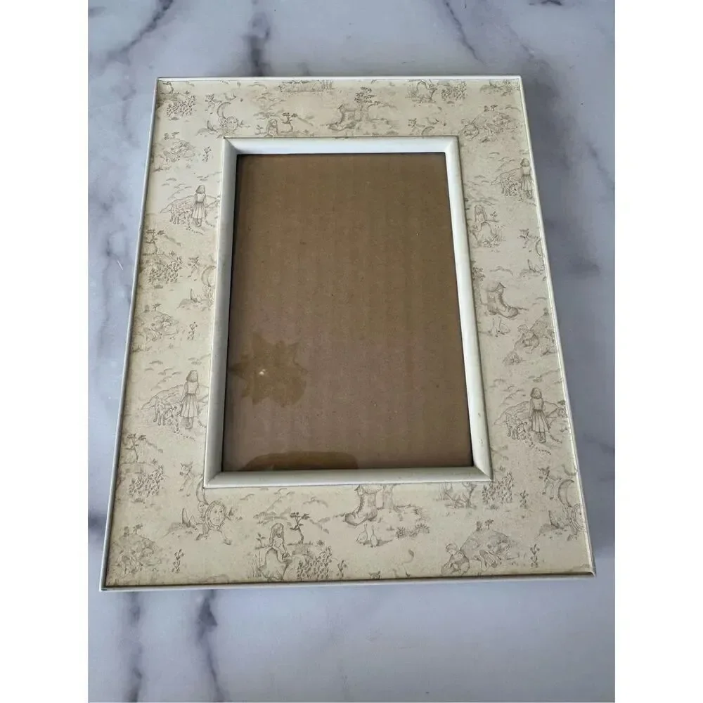 Nursery rhyme nursery photo picture stand alone cream frame 5x7 Humpty Dumpty ba